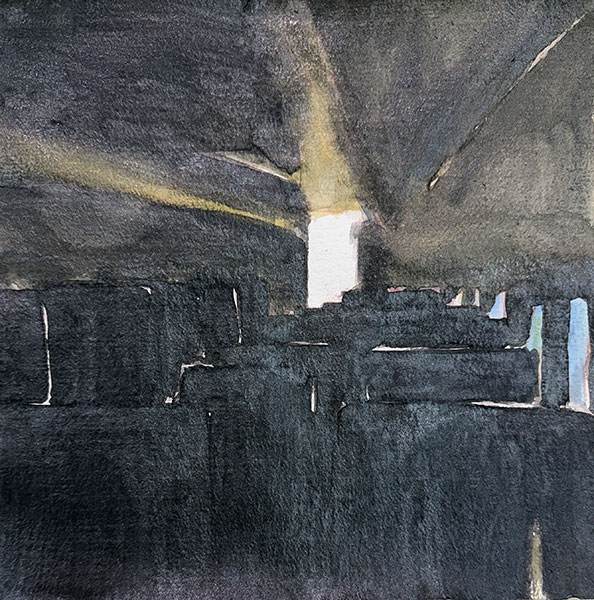 Chartier Point, Grand Rapids, 2016 - 5"x7", watercolor on paper